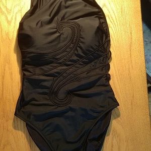 #3 GOTTEX Israeli Couture DESIGNER Unique & Edgy Swimsuit  NWT